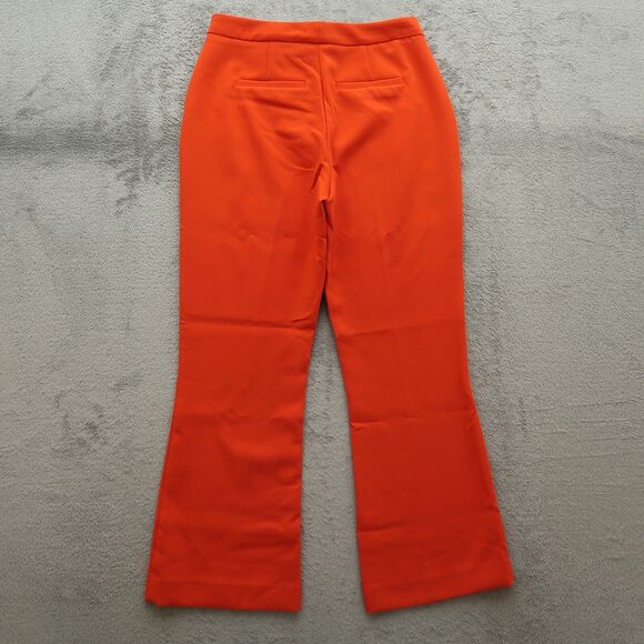 Nine West Pants Women's Size 2 Orange Mid-Rise Kick Flare 26" Inseam Stretch - Picture 11 of 16